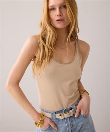 Summum singlet gekruiste bandjes lurex