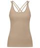Summum singlet gekruiste bandjes lurex