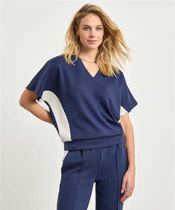 Summum soft-feel sweater korte mouw
