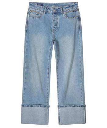 Summum straight jeans met omslag Sarin