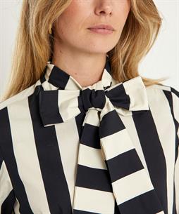 Summum streepjesblouse met strik