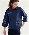 Summum sweater pailletten bloem