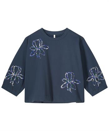 Summum sweater pailletten bloem
