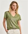 Summum T-shirt metallic coated