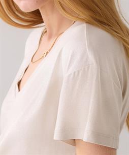 Summum T-shirt metallic coated