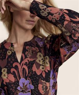 Summum top flower jacquard