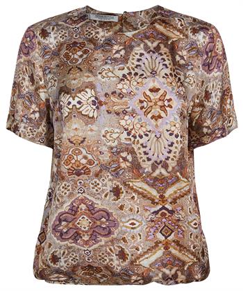 Summum top met ornamentprint