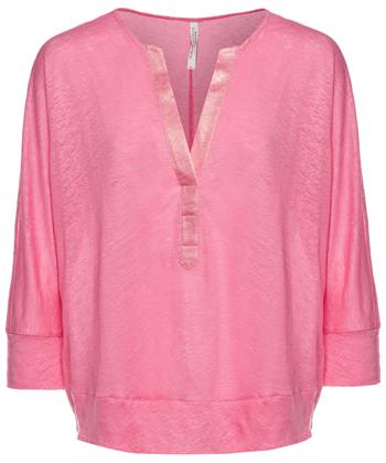 Summum trui V-hals glitter bies linnen