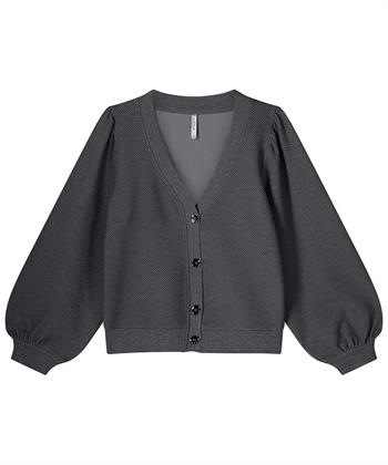Summum vest wafelstructuur lurex