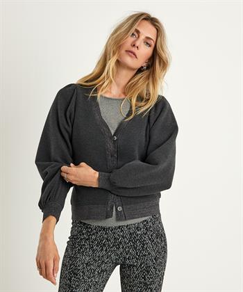 Summum vest wafelstructuur lurex