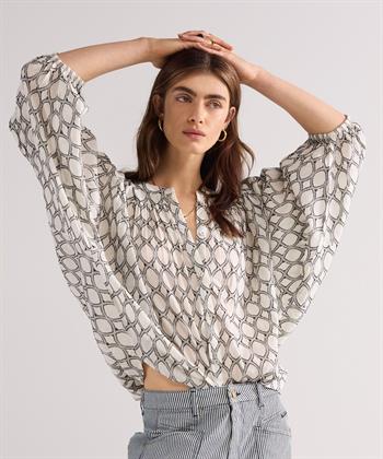 Summum voile cotton blouse print
