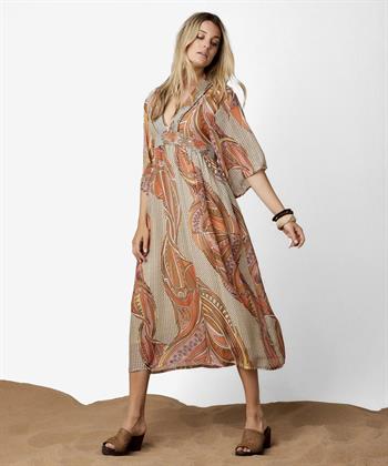 Summum voile jurk bohemian print
