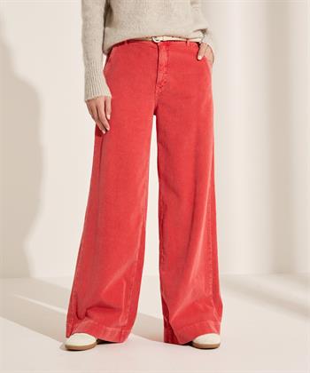 Summum wide leg broek rib