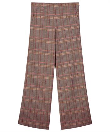 Summum wide leg broek ruit