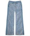 Summum wide leg jeans met pailletten Alya