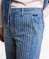 Summum wide leg jeans met pailletten Alya