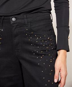 Summum wide leg jeans met studs Alya