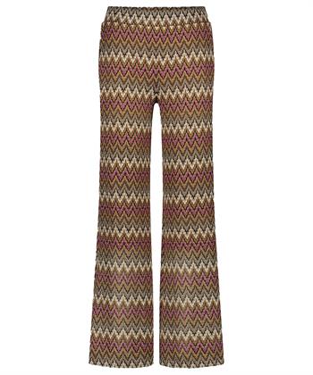 Summum wide leg zigzag broek