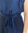 Swing jumpsuit satijn strikceintuur