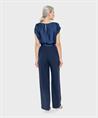 Swing jumpsuit satijn strikceintuur