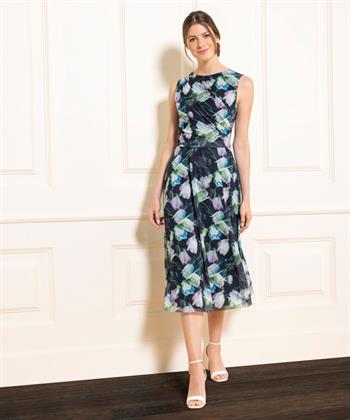 Swing mesh jurk tulp