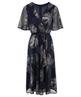 Swing overslagjurk lurex flowers