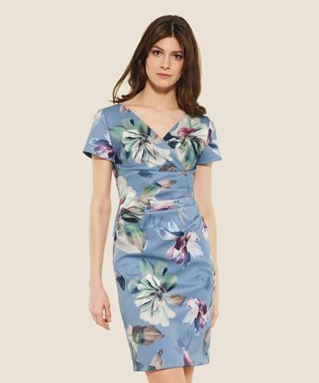 Swing scuba jurk bloemenprint