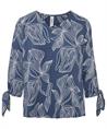 TONI blouse bladprint strik Anna