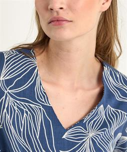 TONI blouse bladprint strik Anna
