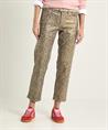 TONI cropped broek panterprint metallic Ella