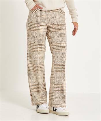 TONI geruite cropped wide leg broek Sue