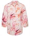TONI linnenmix blouse bloemen Clay
