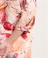 TONI linnenmix blouse bloemen Clay