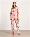 TONI linnenmix blouse bloemen Clay