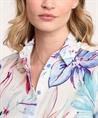 TONI linnenmix blouse bloemen Clay