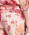 TONI linnenmix broek bloemen Pia Wide