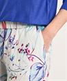 TONI linnenmix broek bloemen Pia Wide