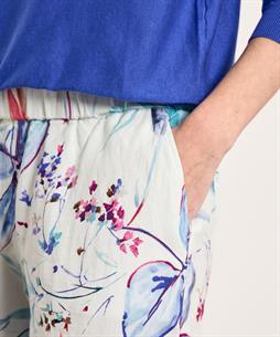 TONI linnenmix broek bloemen Pia Wide