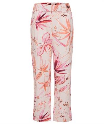 TONI linnenmix broek bloemen Pia Wide