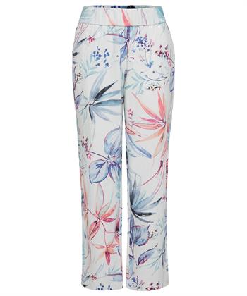 TONI linnenmix broek bloemen Pia Wide