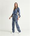 TONI wide leg broek bladprint Luisa Beauty