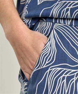 TONI wide leg broek bladprint Luisa Beauty