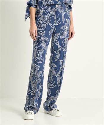 TONI wide leg broek bladprint Luisa Beauty