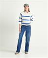 TONI wide leg jeans met zijbies Liv