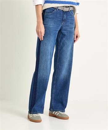 TONI wide leg jeans met zijbies Liv