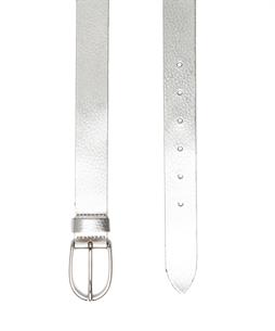 Vanzetti leren riem metallic