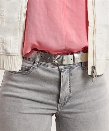 Vanzetti leren riem metallic