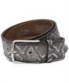 Vanzetti leren riem slangenprint