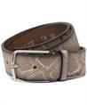 Vanzetti leren riem slangenprint