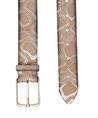 Vanzetti leren riem slangenprint